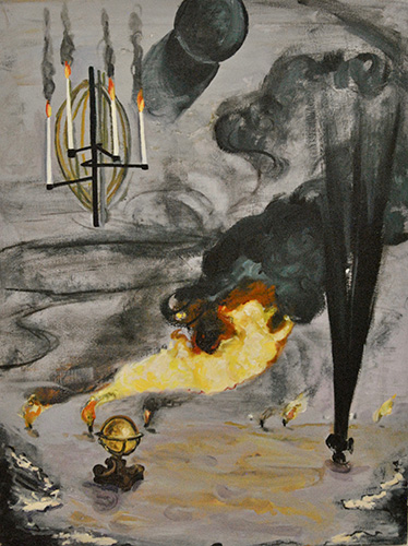 Candlestick and Plume